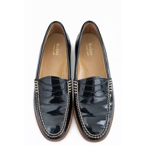 G.H. Bass Weejuns Black Patent‎ Penny Loafers Size 7